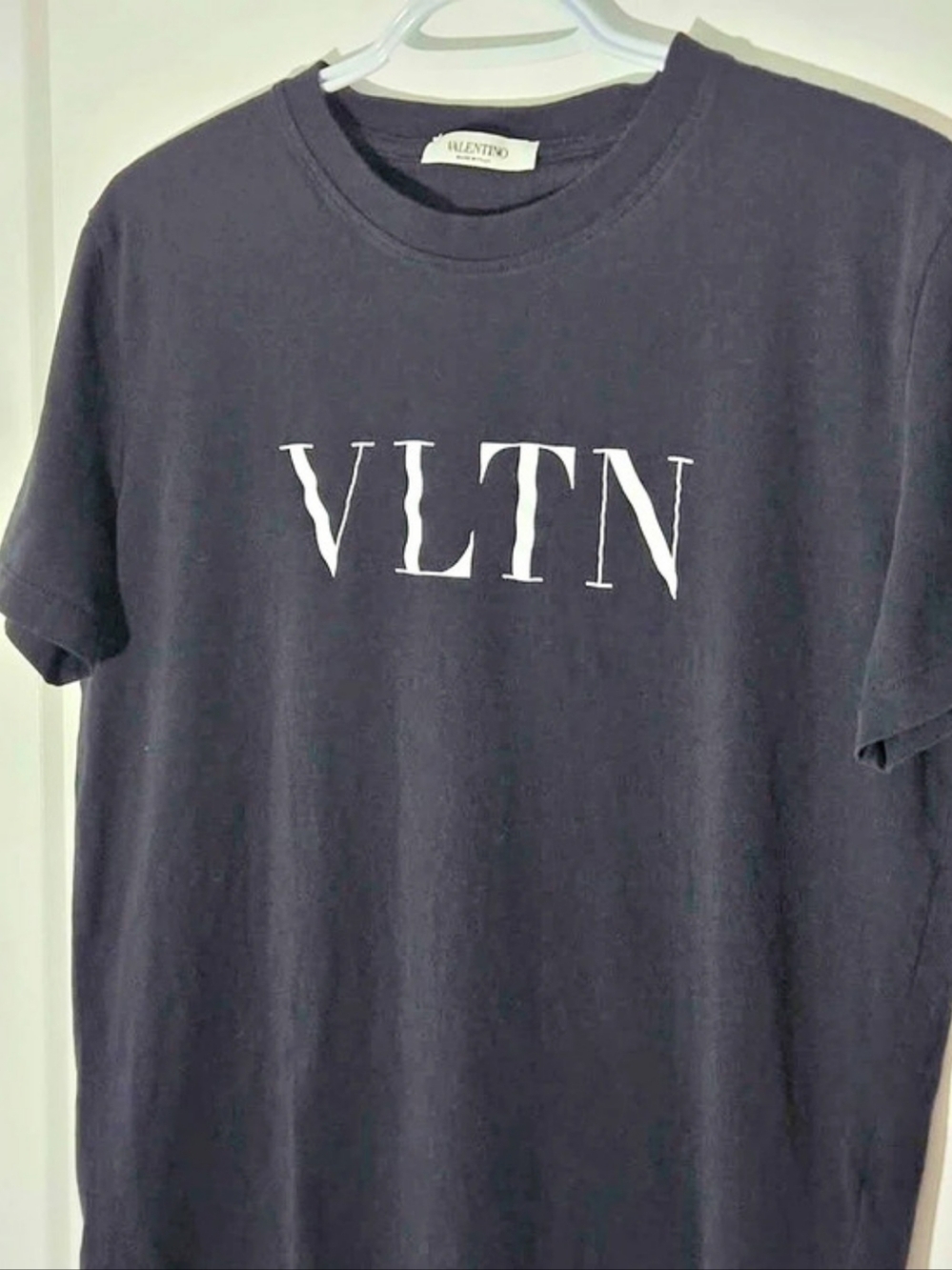 Valentino VLTN Print Cotton T-Shirt Black